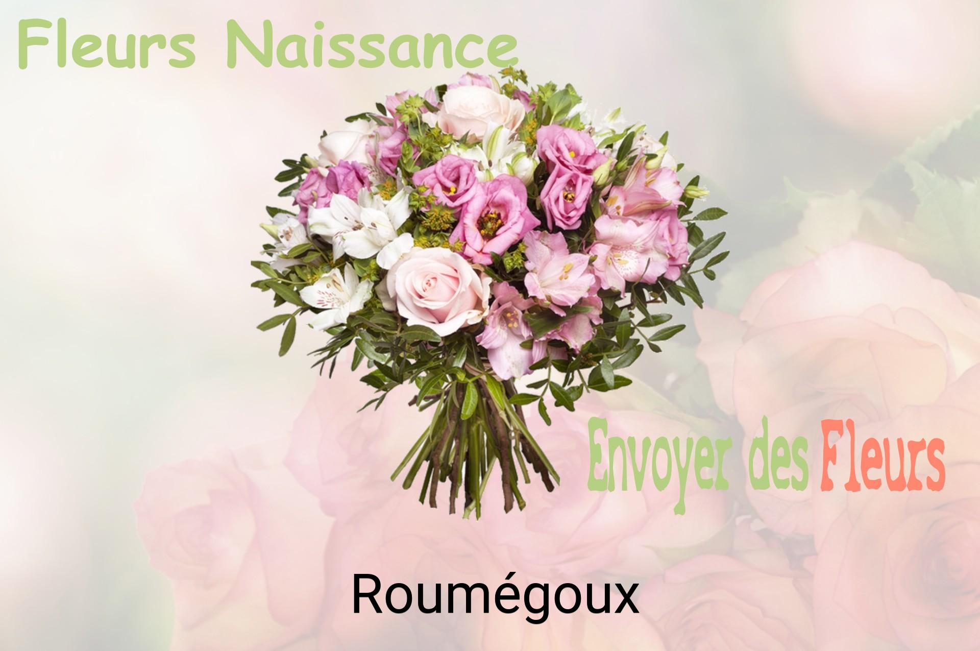 Bouquet de fleurs de naissance livré à Roumégoux